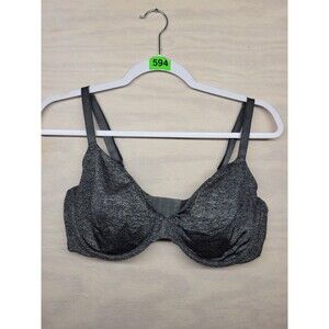 Victoria's Secret Women's SZ 38D Unlined Semi Demi Underwire Bra Gray